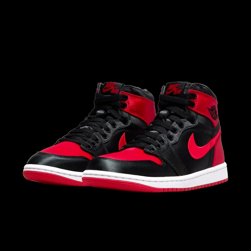 Air Jordan 1 High OG 'Satin Bred' Black Red